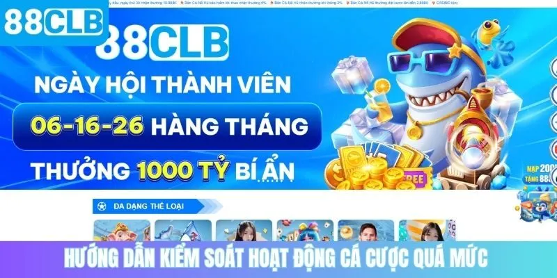 Hướng dẫn kiểm soát hoạt động cá cược quá mức